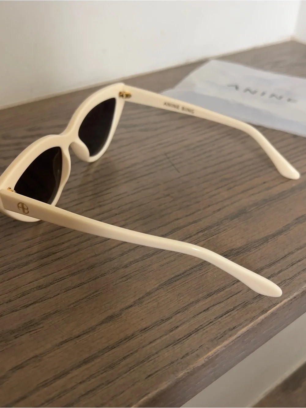 Anine Bing Sedona Sunglasses in Ivory White New